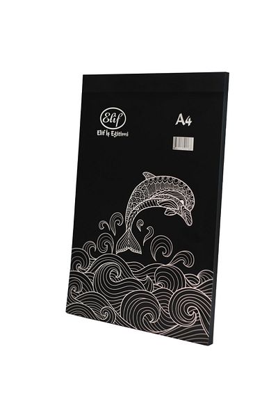 ELUX دفتر رسم أسود مقاس A4 140 جرام30 ورقة