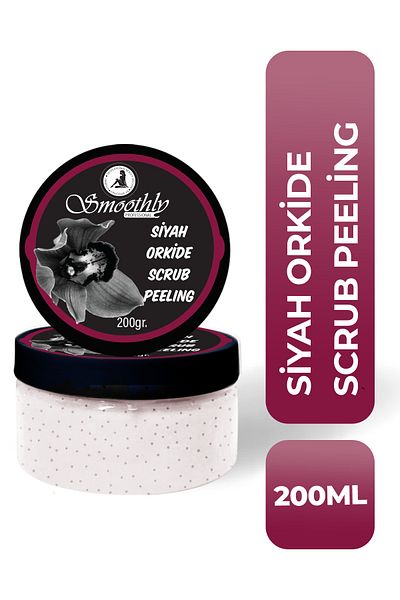 Smoothly Black Orchid Extract Revitalizing & Softening Hand, Foot and Body Care Peeling 200gr