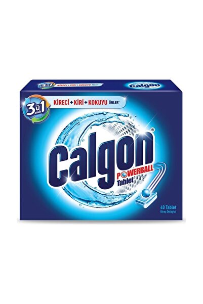 Calgon Çamaşır Makinesi Kireç Önleyici Tablet 40'lı