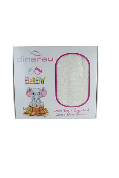 Dinarsu 100X120 Embos Boxed Embossed Baby Blanket