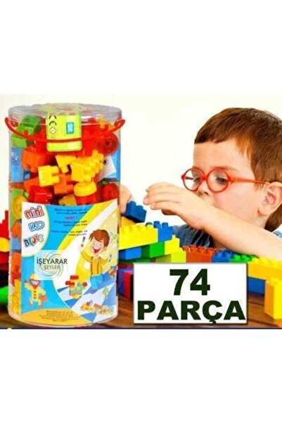 abnturk 74 Parça Lego Seti Eğitici Ve Zeka Geliştirici,beceri Kazandıran Zeka Açıcı,büyük Boy Yapı Oyun Seti