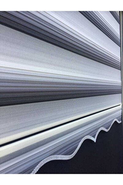 yağmur zebra Gri Renk Geçişli Zebra Stor Perde (Etek Dilimli)