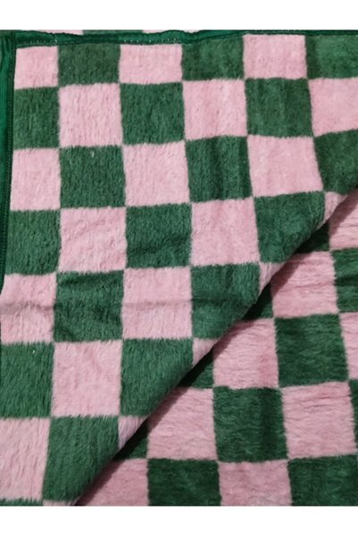 Başaran tekstil Başaran Single Plaid Luxury Plush Acrylic Blanket, 2.4kg