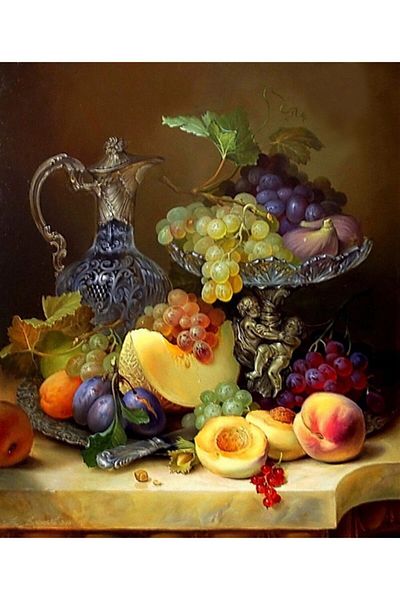 Marcel Kristal Tablo Fruits Diamond Mosaic Painting 51X61Cm