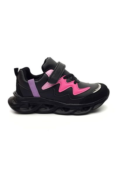 Vicco Negru - Pantofi sport ușori cu velcro pentru copii Lindo 346.f21k.158