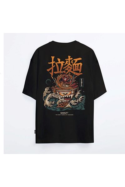 Shout Υπερμεγέθη μπλουζάκι Unisex The Great Ramen Off Kanagawa