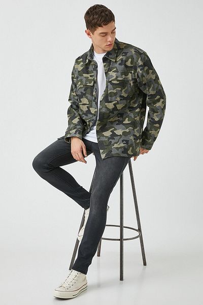 Koton Ανδρικό μαύρο τζιν Skinny Fit - Michael Jean