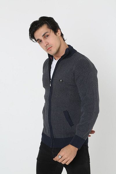 m modası Men's Middle Age and Above Knitwear Knitted King and Father Cardigan