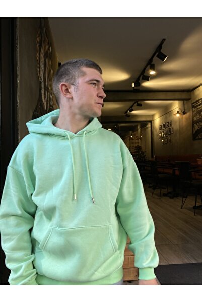 LİL`THREADS Fıstık Yeşili Oversıze-unısex Sweatshırt