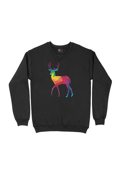 Cix Φούτερ Rainbow Color Polygon Deer