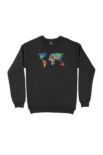 Cix Πολύχρωμο φούτερ World Map