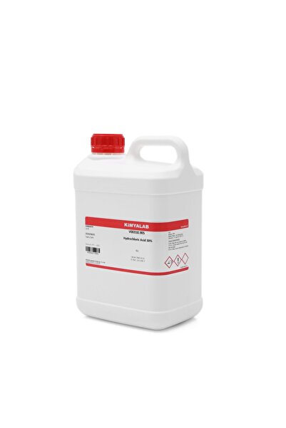 KimyaLab Hidroklorik Asit 30% - Hydrochloric Acid 5l - Hidrojen Klorür - Hcl ...