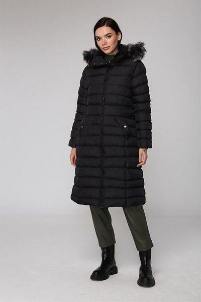 Olcay Plus Size Winterjacket - Black - Puffer