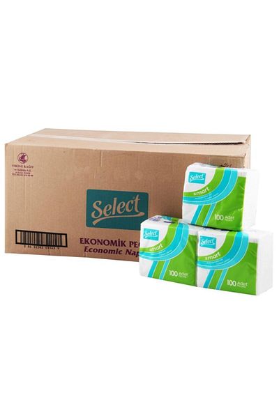 SELECT 1 Box of 32 Packs of Smart Napkins 100 Pieces