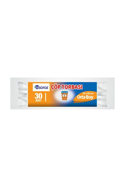 Saroz 30 Pieces Medium Garbage Bags