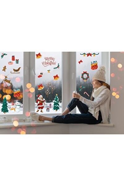 TELLGRAF New Year's Themed Glass and Wall Sticker Ornament