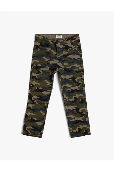 Koton Khaki Patterned Boys' Trousers