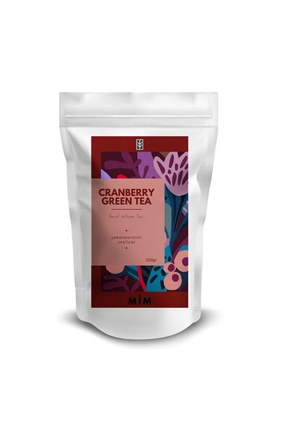 Mim and More Cranberry Green Tea - Green Tea with Blueberries 100gr