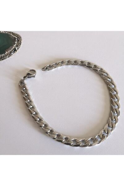 Bylin سوار كلاسيكي من الستانلس ستيل للجنسين مقاس 21 سم