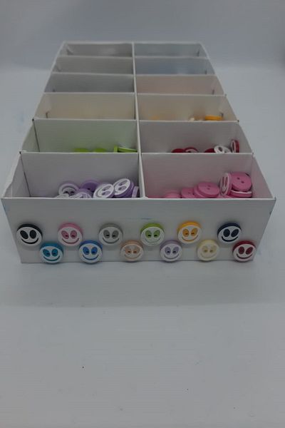 hobim42 Baby Vest and Hobby Button Set 24 Colors Five of Each Color Total 120 Pieces