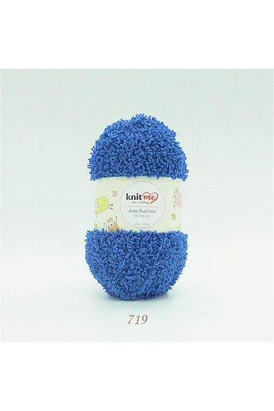 knitme Πλέξε Με Κύριο Αρνί 719 Σαξ Μπλε Αρνί Νήμα