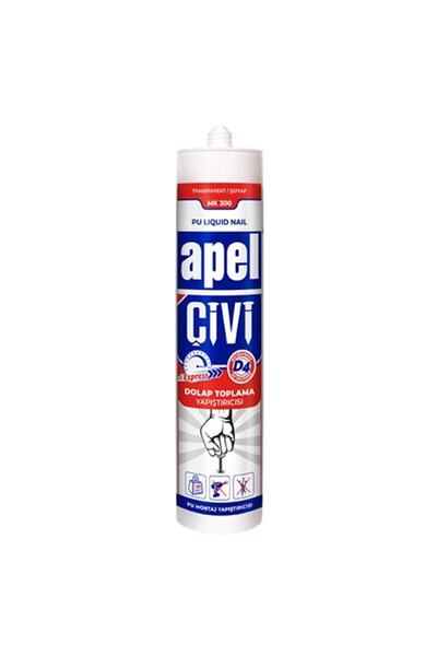 APEL Mk 300 Pu Sıvı Çivi Montaj Yapıştırıcısı 390 Gr