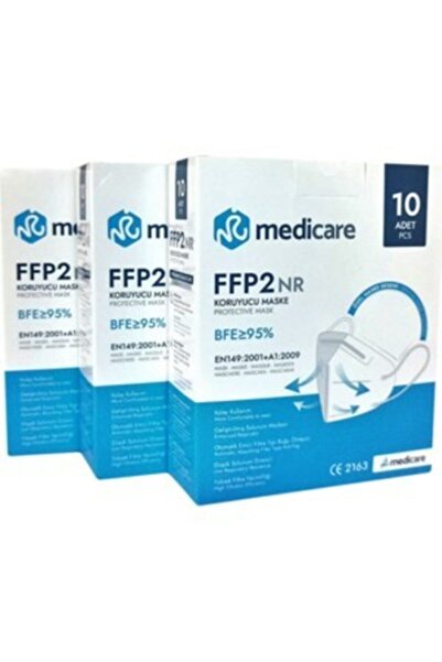 AngelMask 50 Adet Ffp2 Nr Özellikli Maske Üts Kayıtlı 5 Paket Toplam 50 Adet