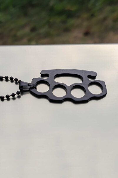 The Collection Siyah Muşta Erkek Kolye