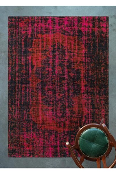 Apex Gravity Pamuk Tabanlı Mutfak Halısı, 2307 Kırmızı Yıkanabilir Dekoratif ...