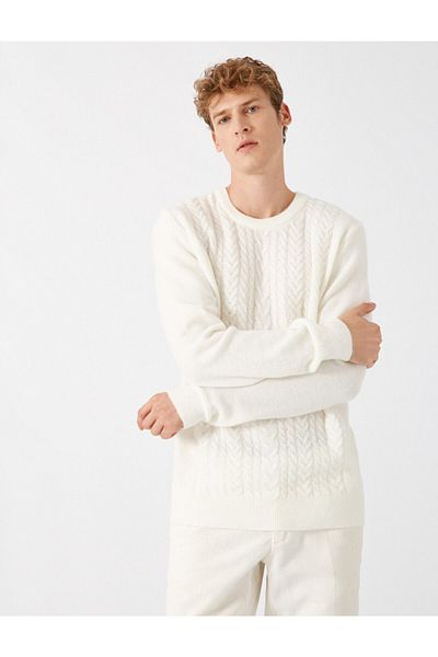 Koton Úzký pletený svetr Crew Neck