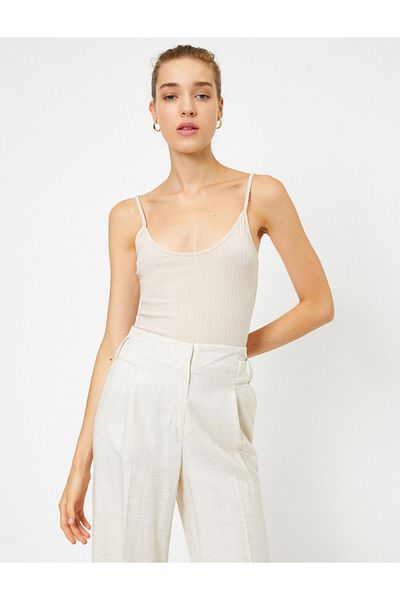 Koton Γυναικεία Scoop Neck Slim Cut Athlete