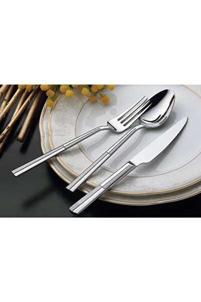Yiğit Sapphire Satin 18 10 Dinner Fork 6 Pieces