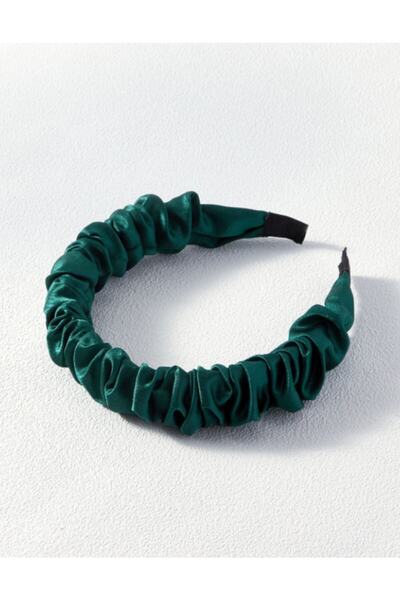 CSR AKSESUAR Coroană din satin verde smarald de lux
