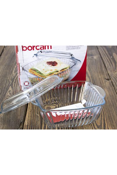 Paşabahçe 59039 Square Pyrex Storage Container Pot