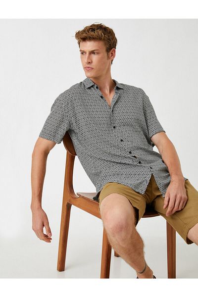 Koton Patterned Short Sleeve Shirt