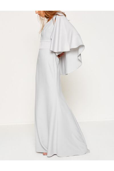 Koton Abendkleid mit Ärmeln und detailliertem Kleid