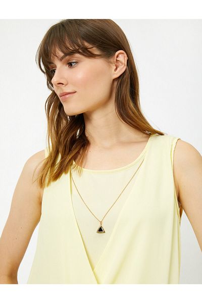Koton Women's Yellow Undershirt 7YAK36167IW