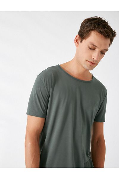 Koton Ανδρικό Πράσινο T-Shirt 1KAM12018LK