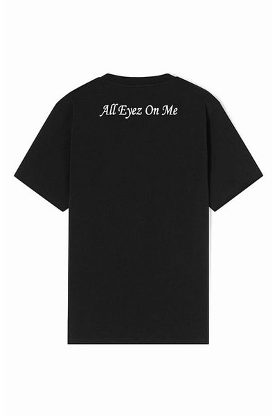 VENHENA Μπλουζάκι Tupac Shakur Μαύρο Oversize