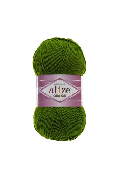 Alize Βαμβακερό χρυσό νήμα Amigurumi 100 gr Πράσινο Χρώμα Κωδικός Νήμα πλεξίματος χειρός