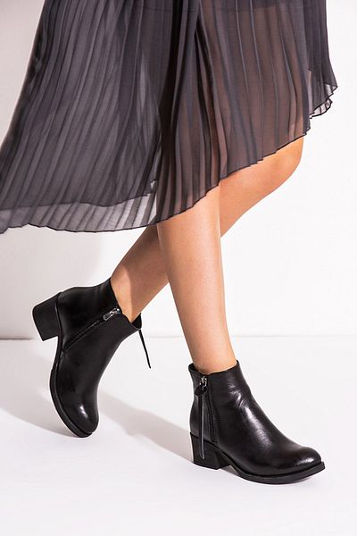 Deripabuc Genuine Leather Black Women's Leather Boots Trc-w020