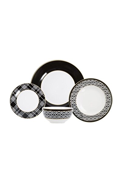 Lucky Art Eva 24 Parça Porselen Yemek Takımı