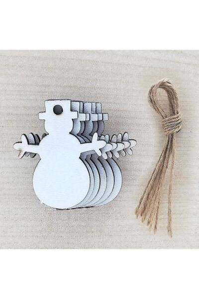 Lora Davet Božićni i novogodišnji ukrasi za jelku i zid (6 komada) beli - 16271