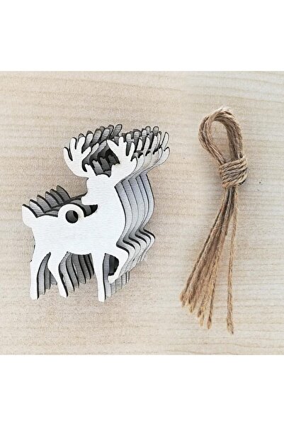 Lora Davet Božićni i novogodišnji ukrasi za jelke i zidove (6 komada) beli - ...