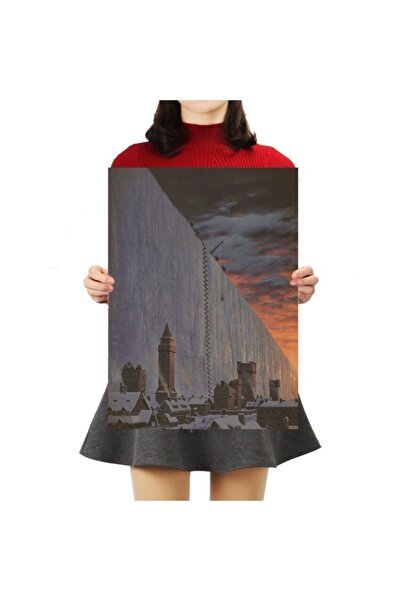 Caph Design Kuzey Duvarı - Game Of Thrones Vintage Kraft Poster 33x48cm