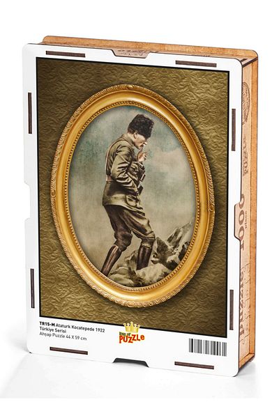 King Of Puzzle Wooden Puzzle Ataturk in Kocatepe 1922 Wooden 1000 Pieces