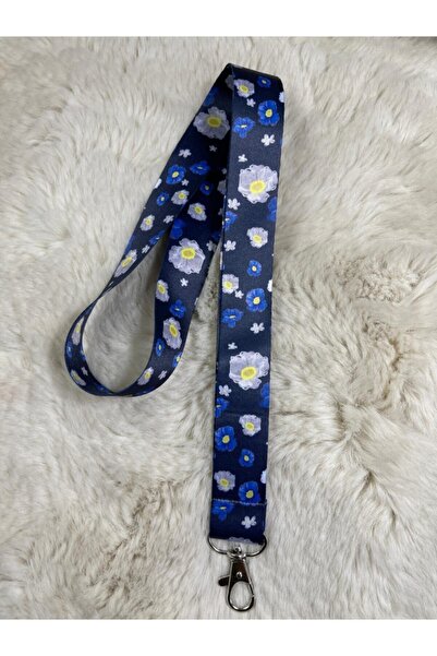 Hediyebum Curea de gât florală bleumarin