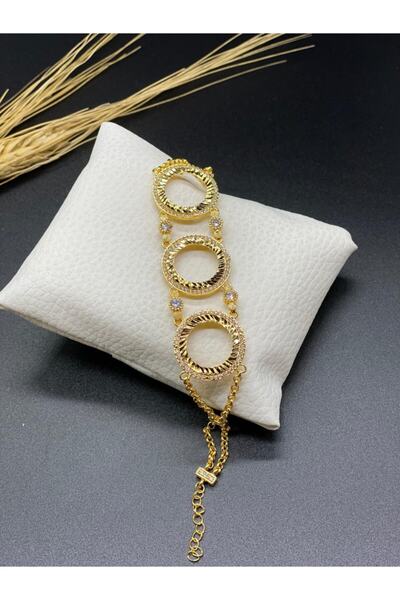 Milora 22 Ayar Altın Kaplama Üç Çeyreklik Bileklik