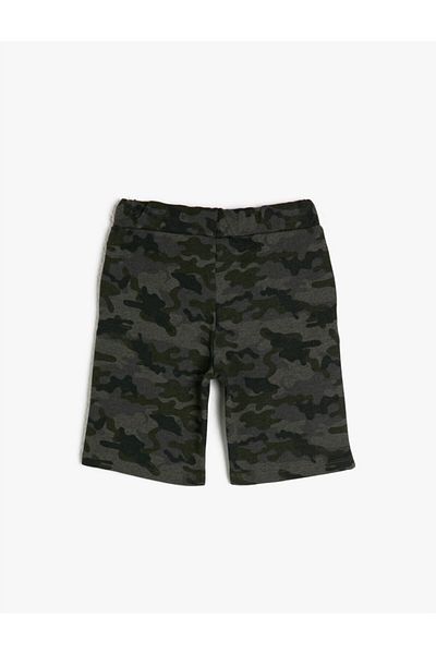 Koton Boys' Khaki Patterned Shorts & Bermuda