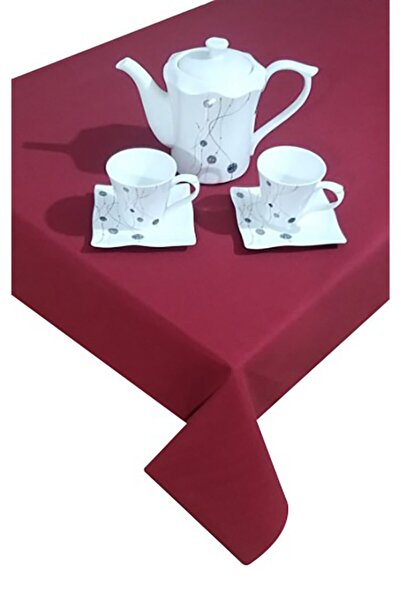 Ekselans Home Claret Red Care-Free Stain-Proof Duck Fabric Living Room Kitche...